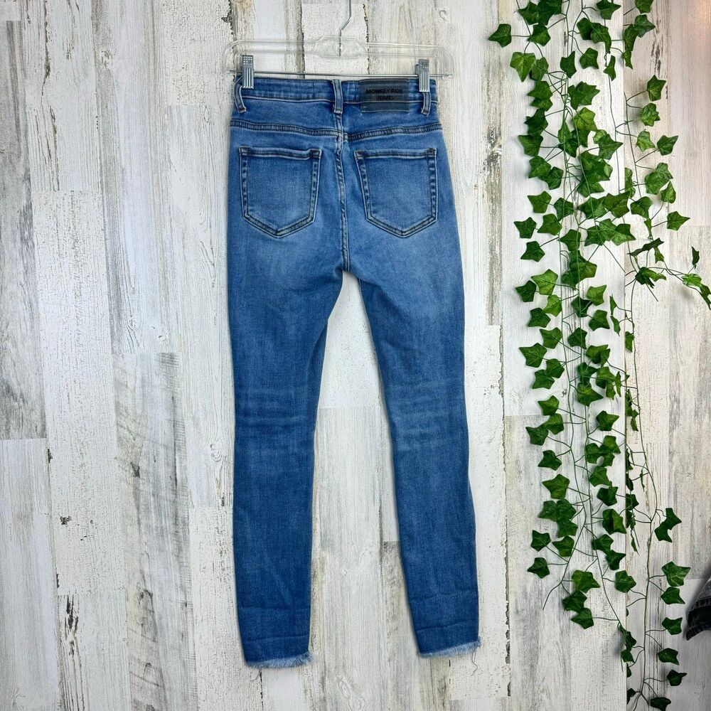 monkey ride jeans distressed skinny size 1/25 style#MPWT505B